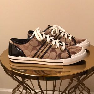 Coach Sneakers Brown Signature Print - Like New